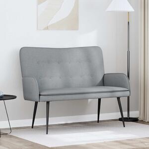 VidaXL Kétüléses Kanapé Világosszürke 115 x 61 x 87 cm szövet