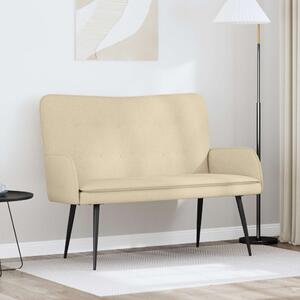 VidaXL Kétüléses Kanapé Krém 115 x 61 x 87 cm szövet