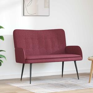 VidaXL Kétüléses Kanapé bordó 115 x 61 x 87 cm szövet