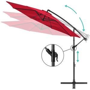 Függő napernyő 2,7 m - több színben-piros