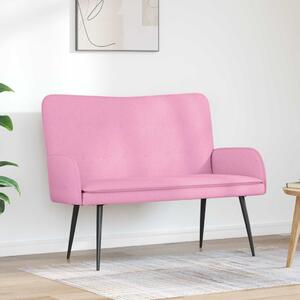 VidaXL Kétüléses Kanapé Rózsaszín 115 x 61 x 87 cm szövet