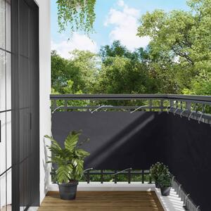 VidaXL Erkély Szúnyogháló Fekete 75 x 200 cm PU bevonatos oxford alu