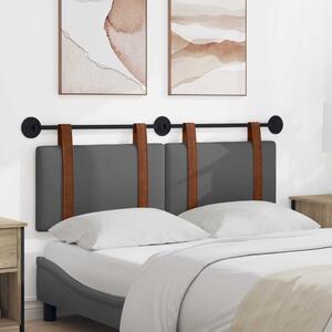 Fali Fejtámla Egyszínű Sötétszürke 130 x 55 x 5 cm Antik PU