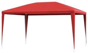 VidaXL Partysátor 400 x 300 x 255 cm Piros PE és acél