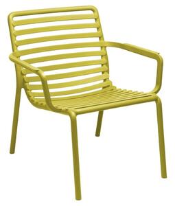 Sárga műanyag kerti szék Nardi Doga Relax