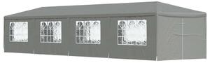 VidaXL Partysátor 1200 x 300 x 255 cm Világosszürke PE és acél
