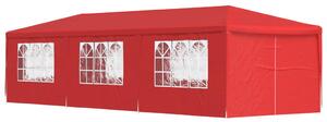 VidaXL Partysátor 900 x 300 x 255 cm Piros PE és acél