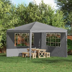 VidaXL Parti sátor oldalfal 2 pcs 300 x 195 cm Világosszürke