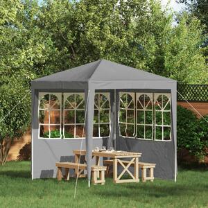 VidaXL Parti sátor oldalfal 2 pcs 200 x 195 cm Világosszürke