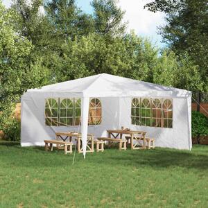 VidaXL Parti sátor oldalfal 2 pcs 400 x 195 cm Fehér PE és acél