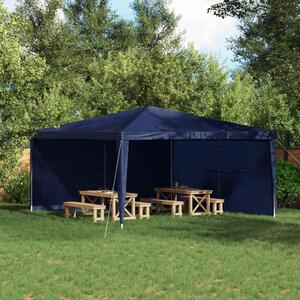VidaXL Parti sátor oldalfal 2 pcs Kék 400 x 195 cm PE és acél