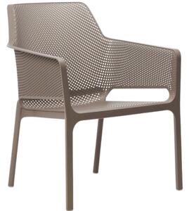 NARDI Szürkés-barna műanyag kerti szék Net Relax