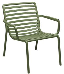 Zöld műanyag kerti szék Nardi Doga Relax