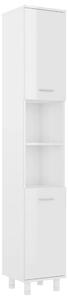 VidaXL magasfényű fehér forgácslap fürdőszobaszekrény 30x30x179 cm