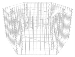 VidaXL hatszögletű gabion magaságyás 100 x 90 x 50 cm