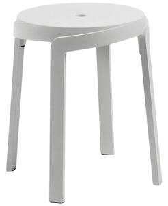 NARDI Fehér műanyag kerti zsámoly Stack Mini 36,5 cm