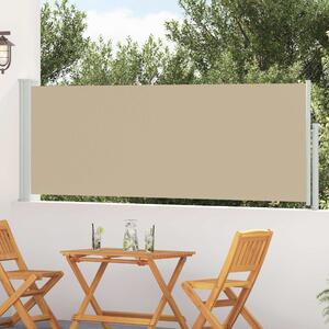 VidaXL Húzható oldalsó napernyő Bézs 300 x 100 cm Poliészter
