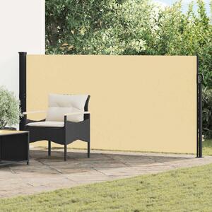 VidaXL Húzható oldalsó napernyő Homokszín 300 x 117 cm Poliészter