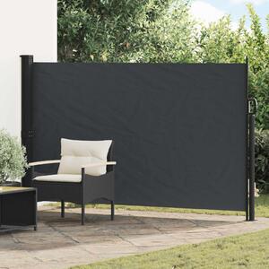 VidaXL Húzható oldalsó napernyő Fekete 300 x 170 cm Poliészter