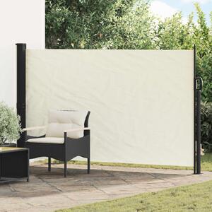 VidaXL Húzható oldalsó napernyő Krémszínű 300 x 170 cm Poliészter