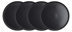 CASA NOVA lapos tányér Ø27cm, 4 db-os készlet, fekete