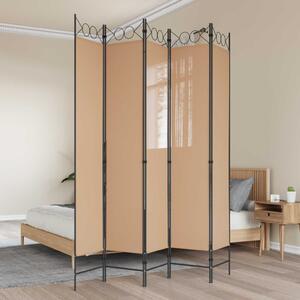 VidaXL 5-paneles szoba elválasztó Bézs 200 x 220 cm Szövet