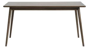 Barna bővíthető étkezőasztal tölgyfa dekoros asztallappal 150x90 cm Barrali – Unique Furniture