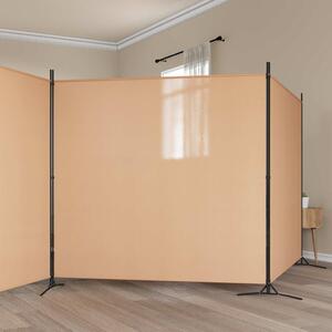 VidaXL 4-paneles szoba elválasztó Bézs 525 x 180 cm Szövet