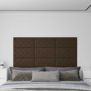 VidaXL Fali Fejtámla 12 pcs Barna 60 x 30 cm Műbőr