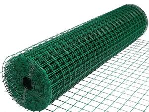 Műanyag bevonatú acél drótháló kerítés 1,5 x 30m, vastagság 2,2 mm