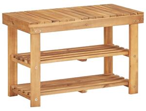 Tömör akácfa cipőtartó 70 x 32 x 46 cm