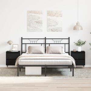 Éjjeliszekrény 2 pcs Fekete tölgy 40 x 35 x 50 cm Faanyag