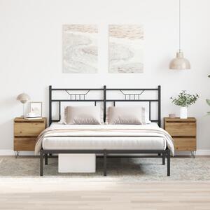 Éjjeliszekrény 2 pcs kézműves tölgy 40 x 35 x 50 cm Faanyag