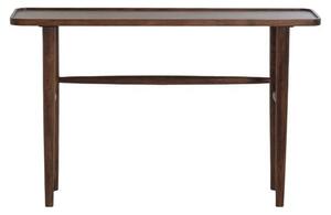 Barna akácfa konzolasztal 30x120 cm Qiano – Light & Living