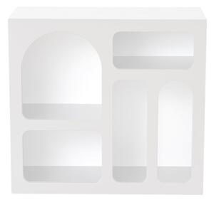 Fehér többszintes fali polc 80 cm Lorin – Kalune Design