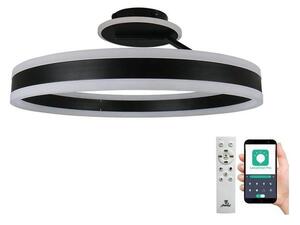 NEDES LED Dimmelhető felületre szerelhető csillár LED/86W/230V 3000-6500K fekete + távirányítás ND3906