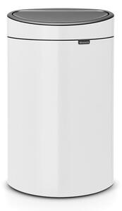 Fehér acél érintésre nyíló szemetes 40 l Touch Bin – Brabantia