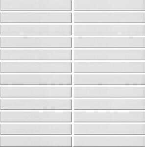 Kerámia mozaik Premium Mosaic Kit Kat white 30x30 cm matt MOSKK2WHM