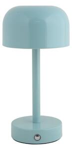 Világoskék LED asztali lámpa fém búrával (magasság 24,5 cm) James – Leitmotiv