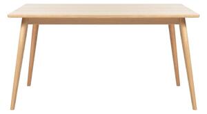 Natúr színű bővíthető étkezőasztal tölgyfa dekoros asztallappal 150x90 cm Barrali – Unique Furniture