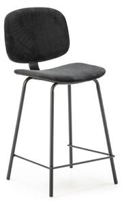 Fekete bárszék szett 2 db-os (ülésmagasság 66 cm) Arus – Marckeric