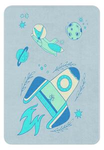 Kék gyerek szőnyeg 80x140 cm Blue Spaceship – Oyo Concept