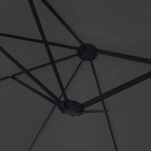 VidaXL fekete dupla tetős napernyő 449x245 cm