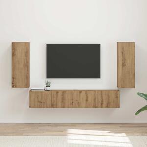TV falit kabinet szett 4 pcs Artisan tölgy Faanyag