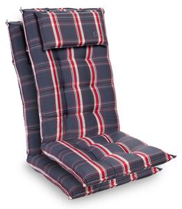 Blumfeldt Sylt, üléspárna, üléspárna székre, magas háttámla, párna, poliészter, 50 x 120 x 9 cm, 2 x huzat