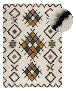 Krémszínű kézi szövésű gyapjú szőnyeg 120x170 cm Moroccan Midar – Flair Rugs