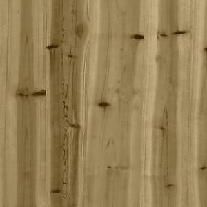 VidaXL tömör impregnált fenyőfa gabion kerti pad 244x71x65,5 cm