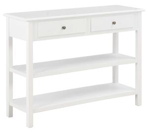 Fehér MDF tálalószekrény 110 x 35 x 80 cm