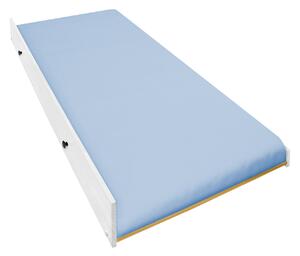 Kihúzható ágy TORINO 90x200 fehér lakk, fém fogantyúkkal