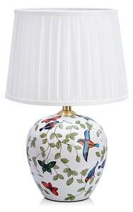 Fehér asztali lámpa textil búrával (magasság 48 cm) Mansion – Markslöjd